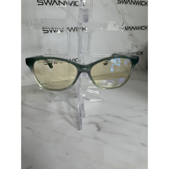 Swanwick Day Cat Eye Glasses (regular fit)  Blue Light Blocking Teal Ref 1016 - Picture 6 of 10